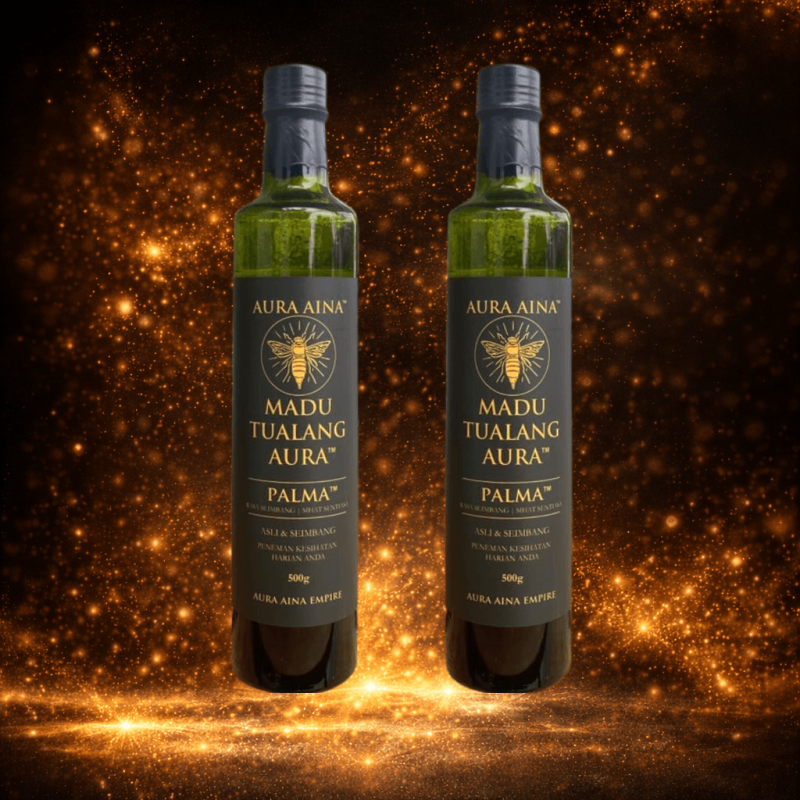 Pakej 2 botol Madu Tualang Palma 500g madu tualang asli