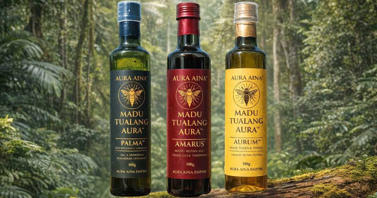 Madu Tualang Aura Asli Hutan Malaysia Palma Aurum Amarus